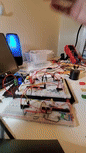 Detector in use